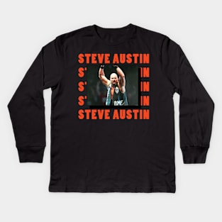 Retro Austin Kids Long Sleeve T-Shirt